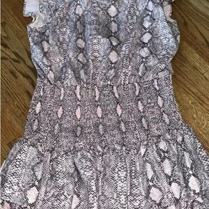 Snakeskin Print Dress